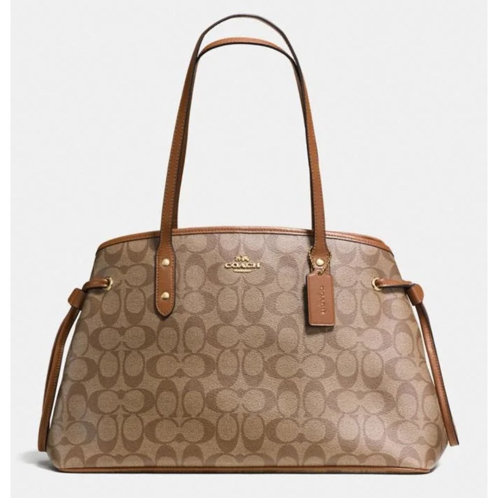 Coach Drawstring Carryall In Signature Canvas